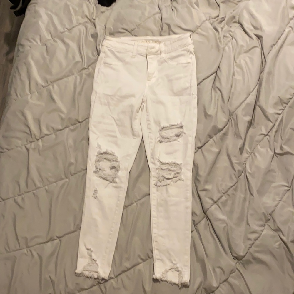 White American eagle jeans size 4
